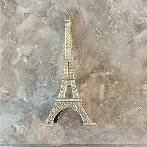 Gold Eiffel Tower, France, Paris.